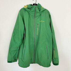Patagonia Ski Snowboard Jacket Mens Large Green Powder Bowl Free Ride STY 31401